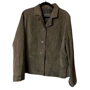 Brandon Thomas Women's Dark Brown Leather Jacket size XL